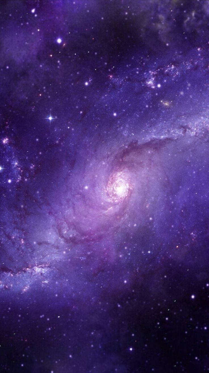 Elliptical Purple Galaxy Iphone Background