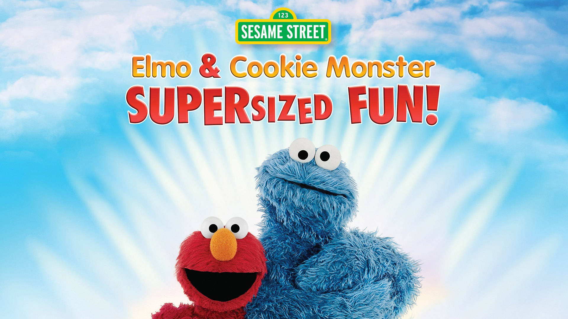Elmo And Cookie Monster Poster Background