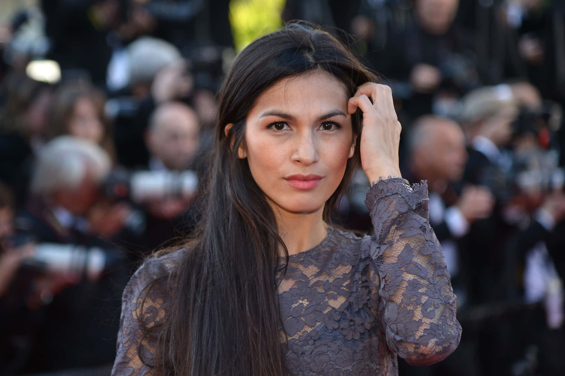 Elodie Yung At A Red Carpet Event Background