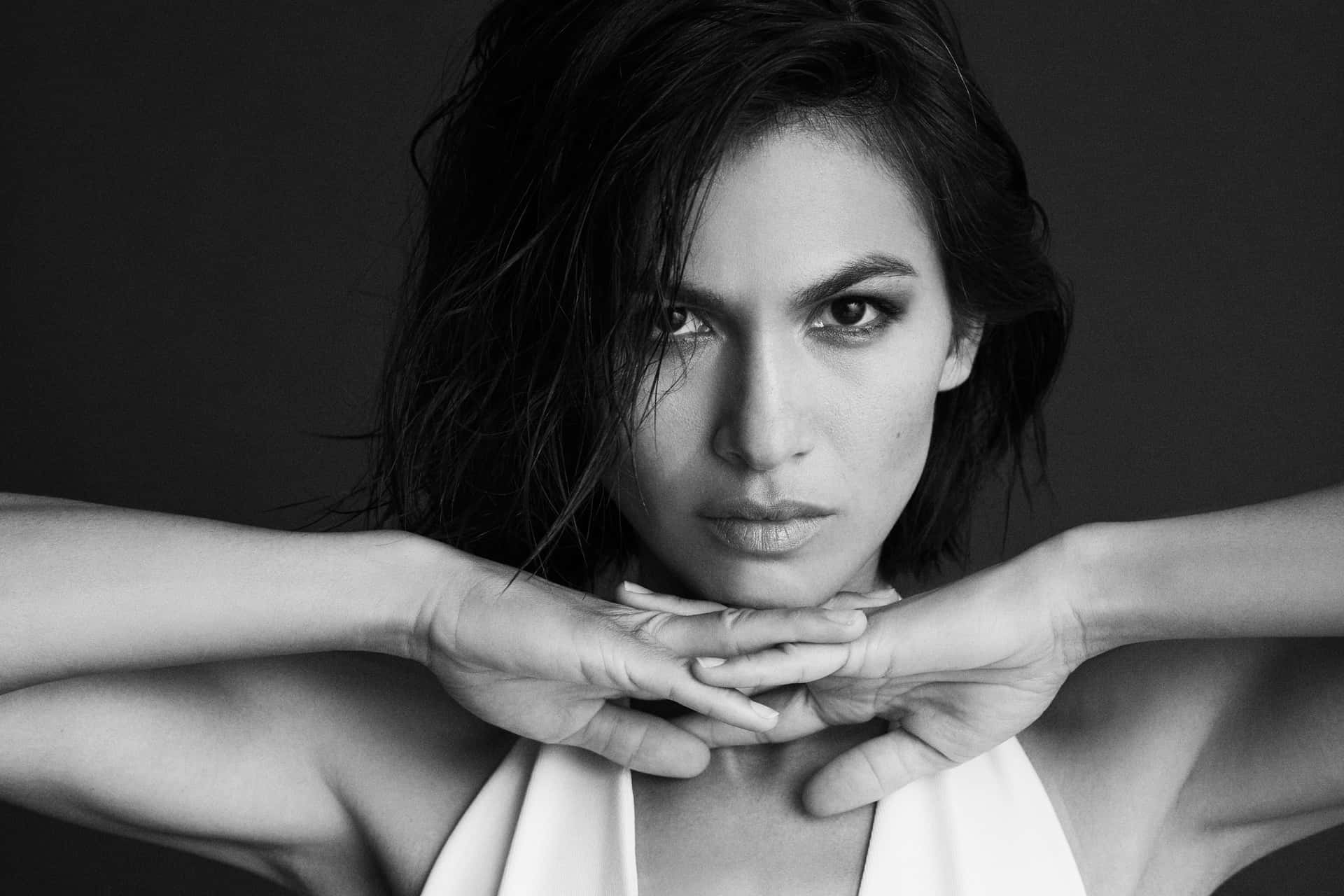 Elodie Yung Grayscale Background