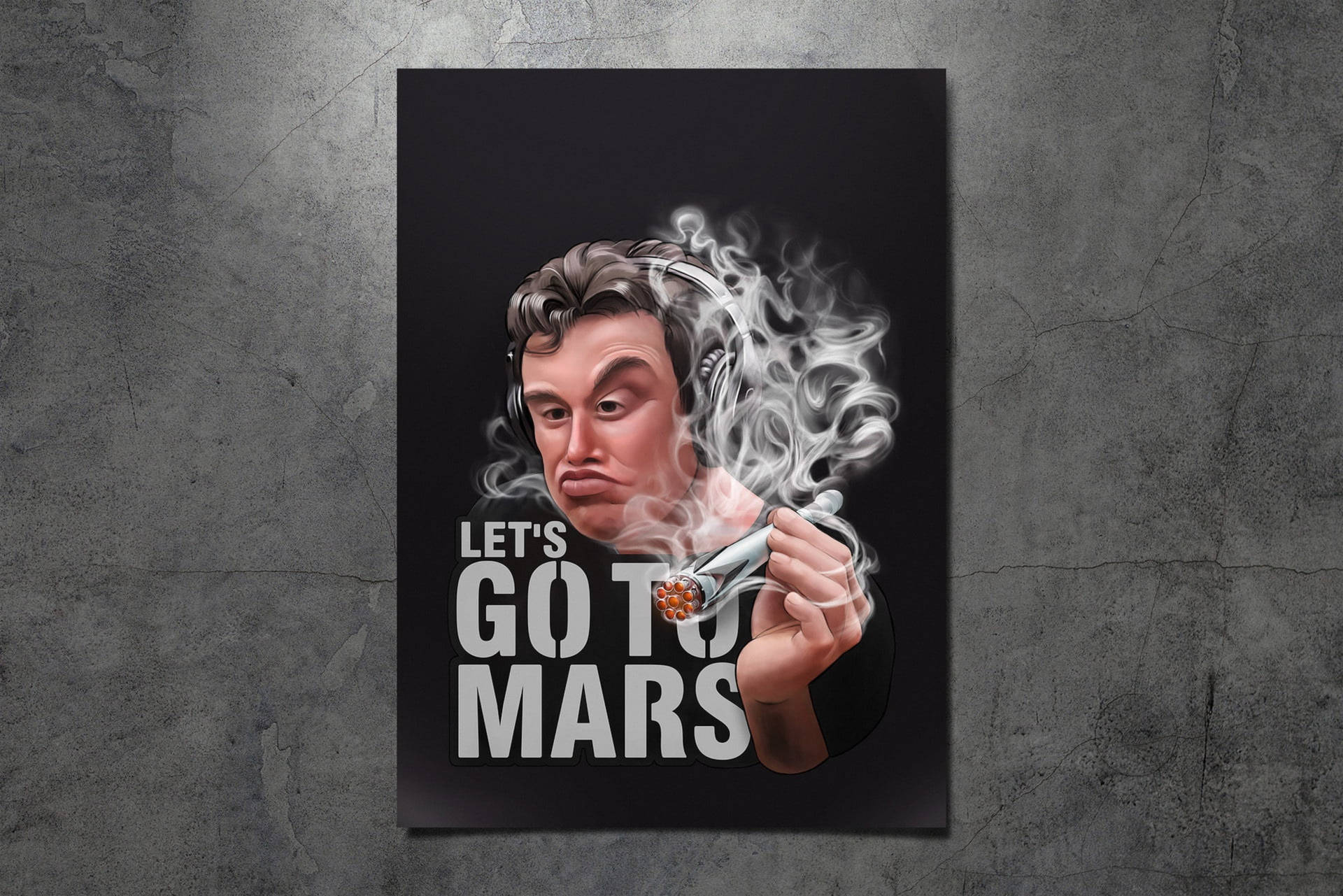 Elon Musk Let's Go To Mars Background