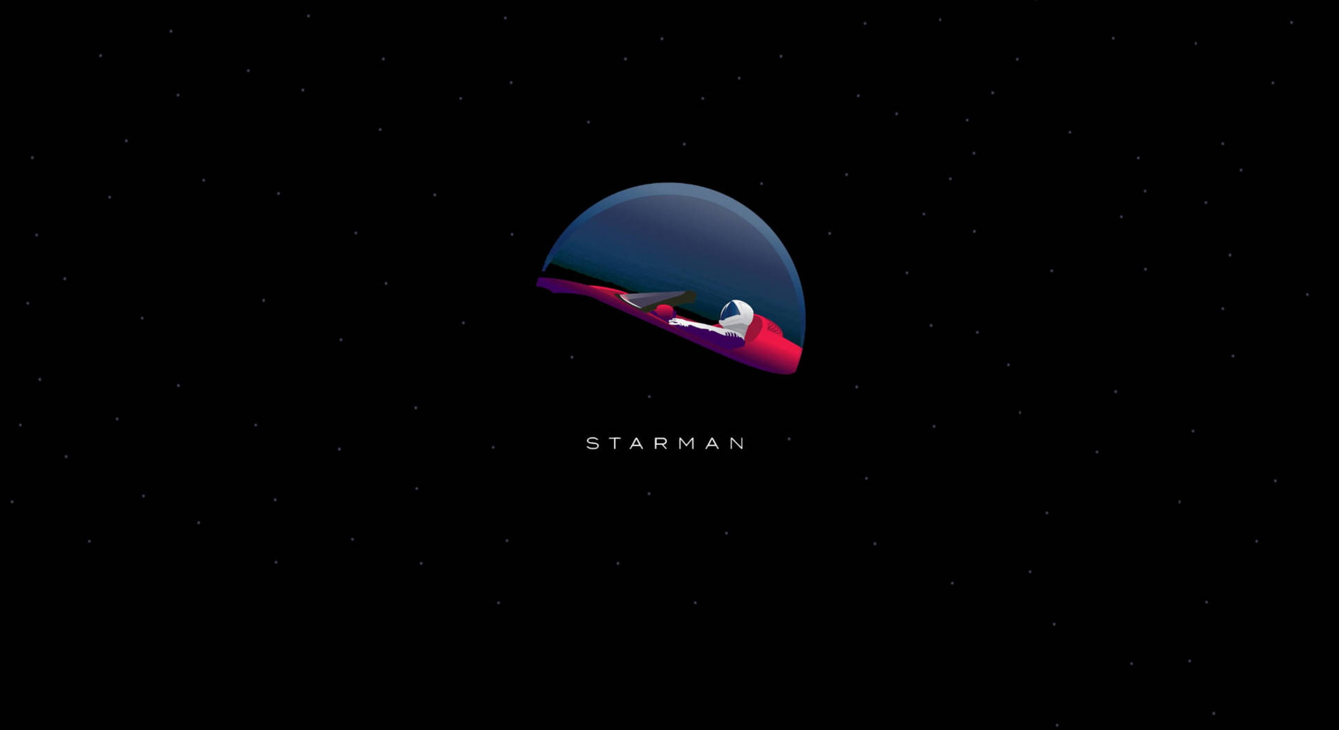 Elon Musk Starman Minimalist Art
