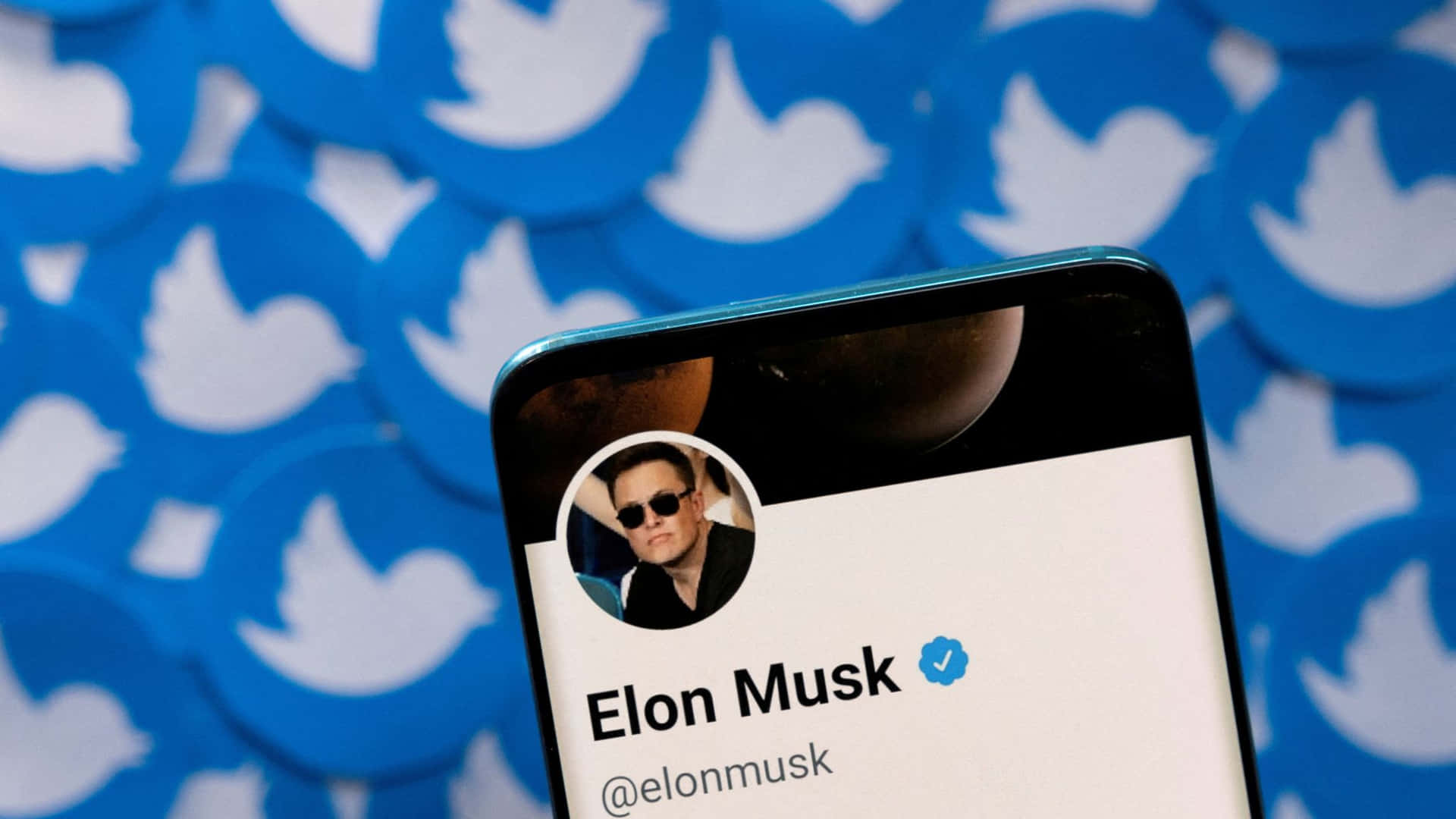 Elon Musk Twitter Profileon Phone Background