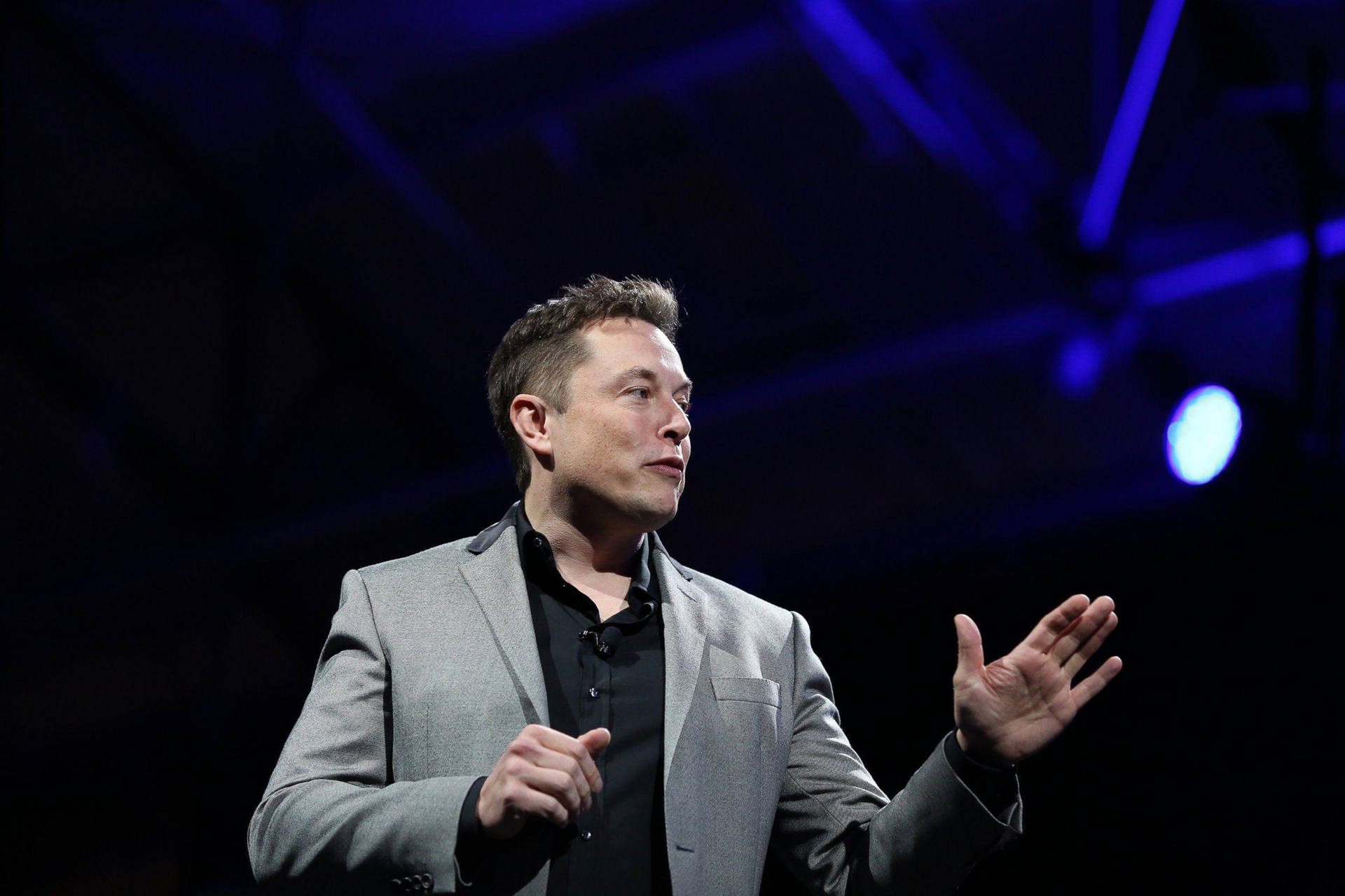 Elon Musk Unveils The Powerwall In 2015 Background