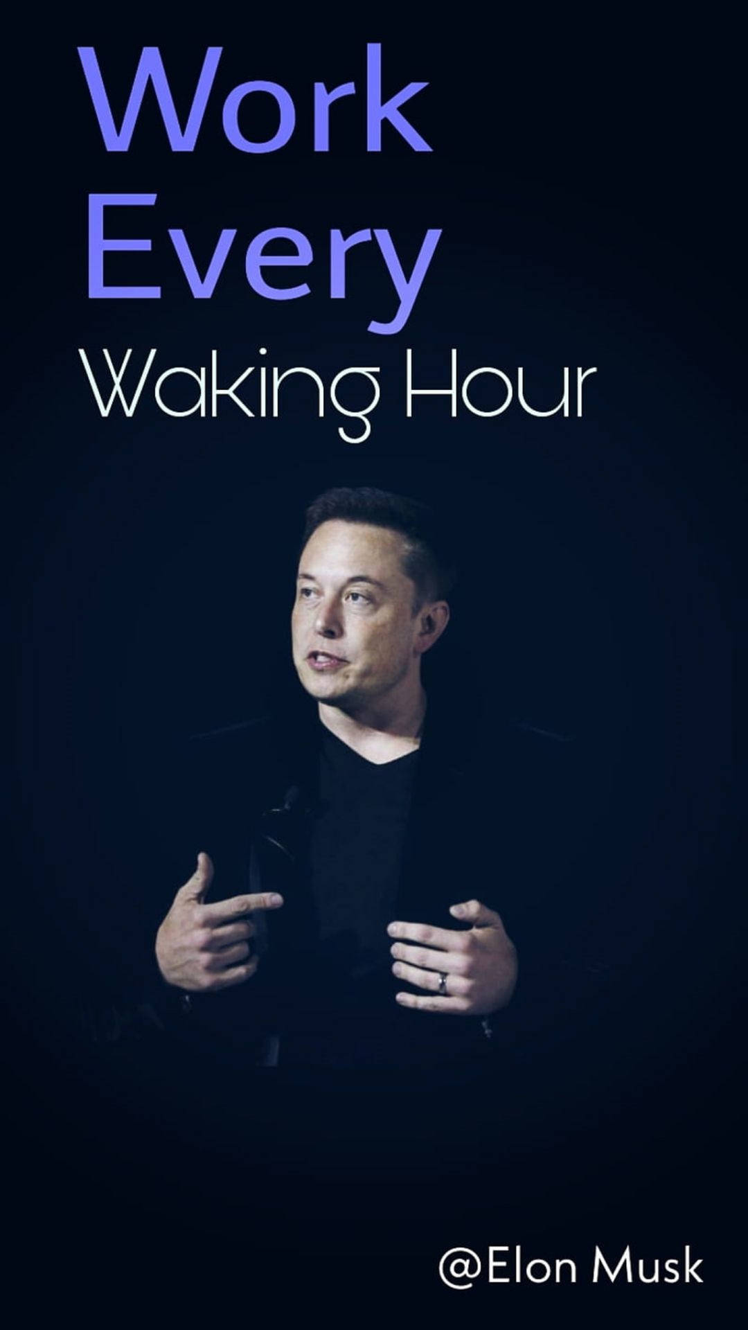Elon Musk Work Every Waking Hour Background
