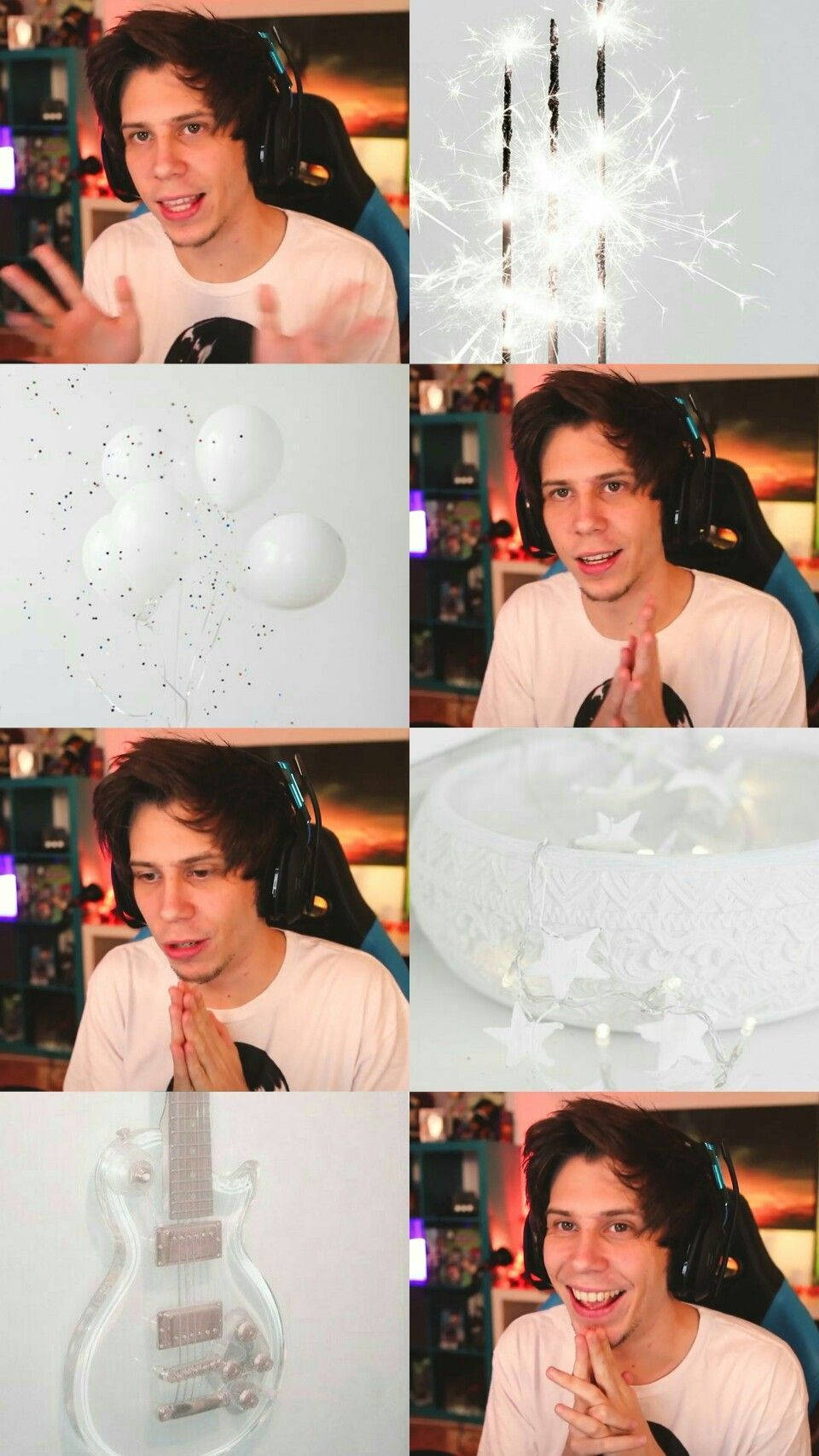 Elrubiusomg Poses With A White Aesthetic.