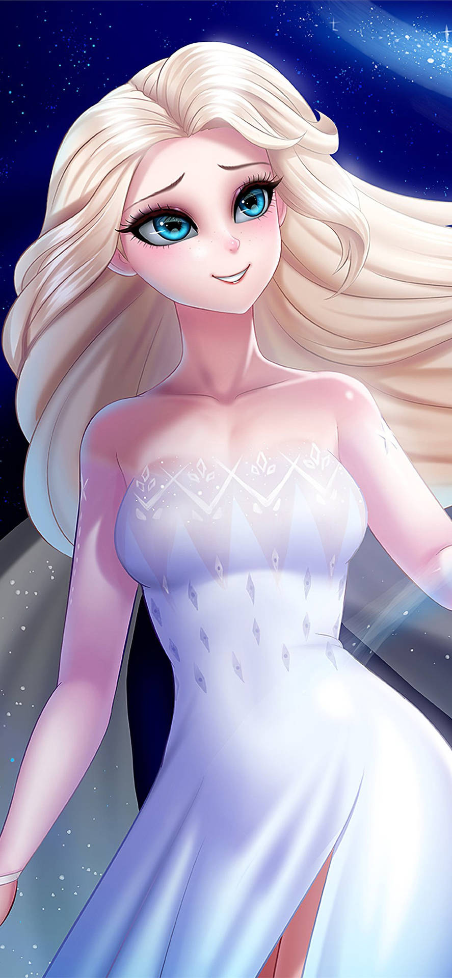 Elsa Frozen 2 Art Background