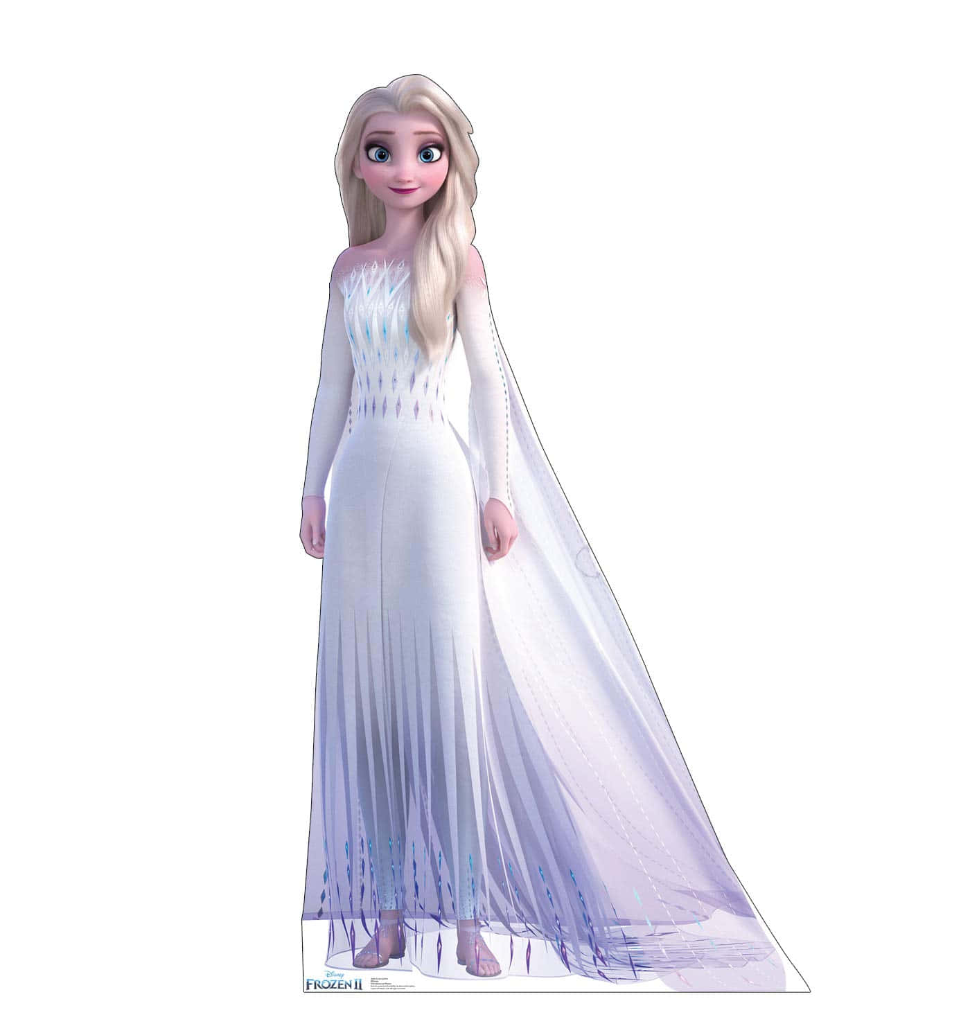 Elsa In Her Magical White Dress From Frozen 2 Background