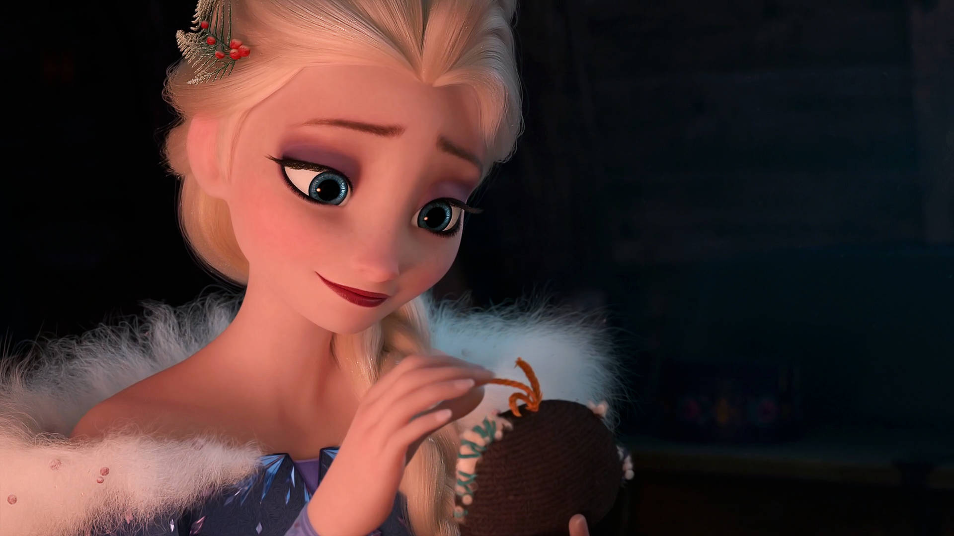 Elsa In Olaf's Frozen Adventure Background