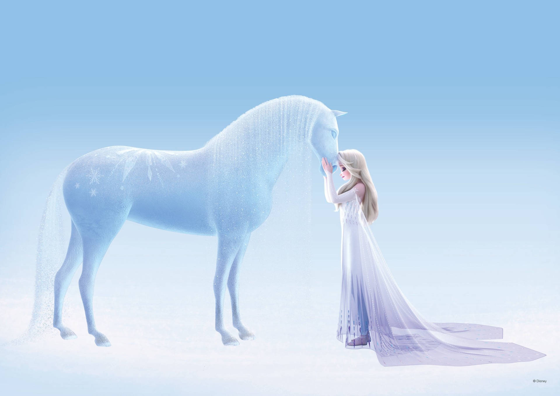 Elsa Kissed By Nokk Frozen 2 Background