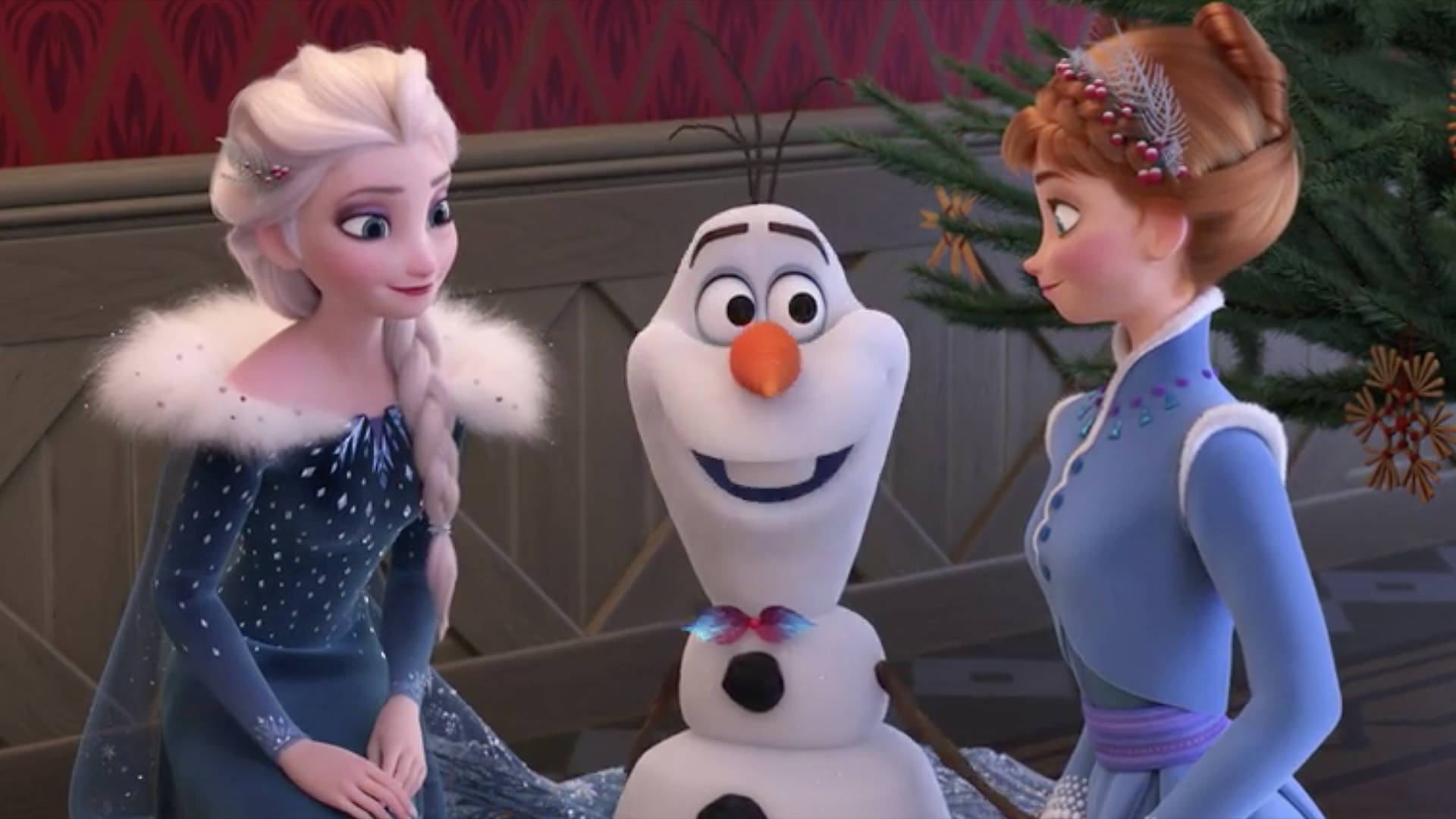 Elsa, Olaf, And Anna Frozen 2 Background