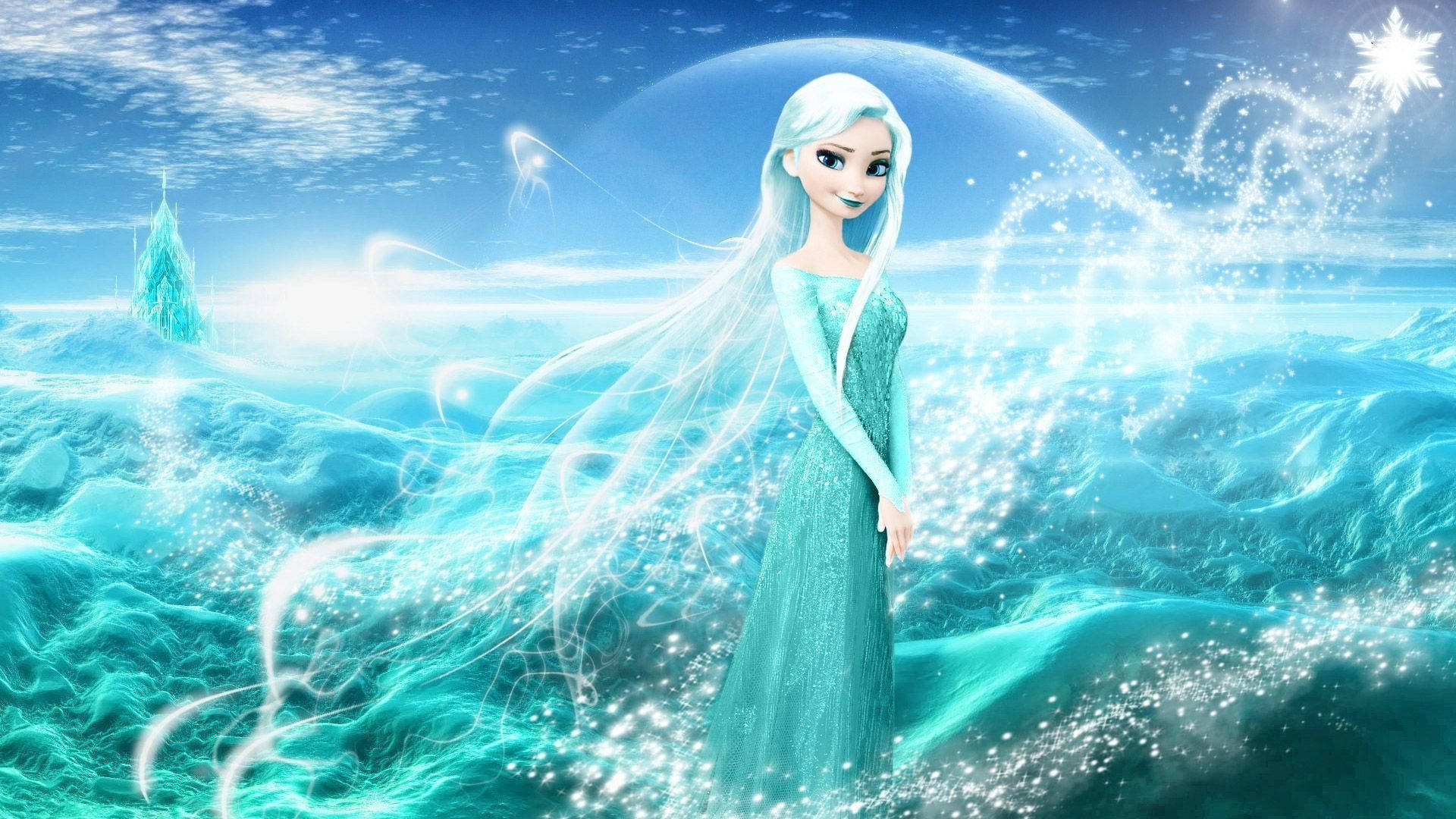 Elsa On Sea Frozen 2 Background