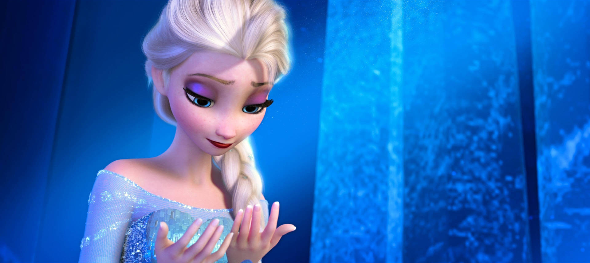 Elsa's Magical Hands Background