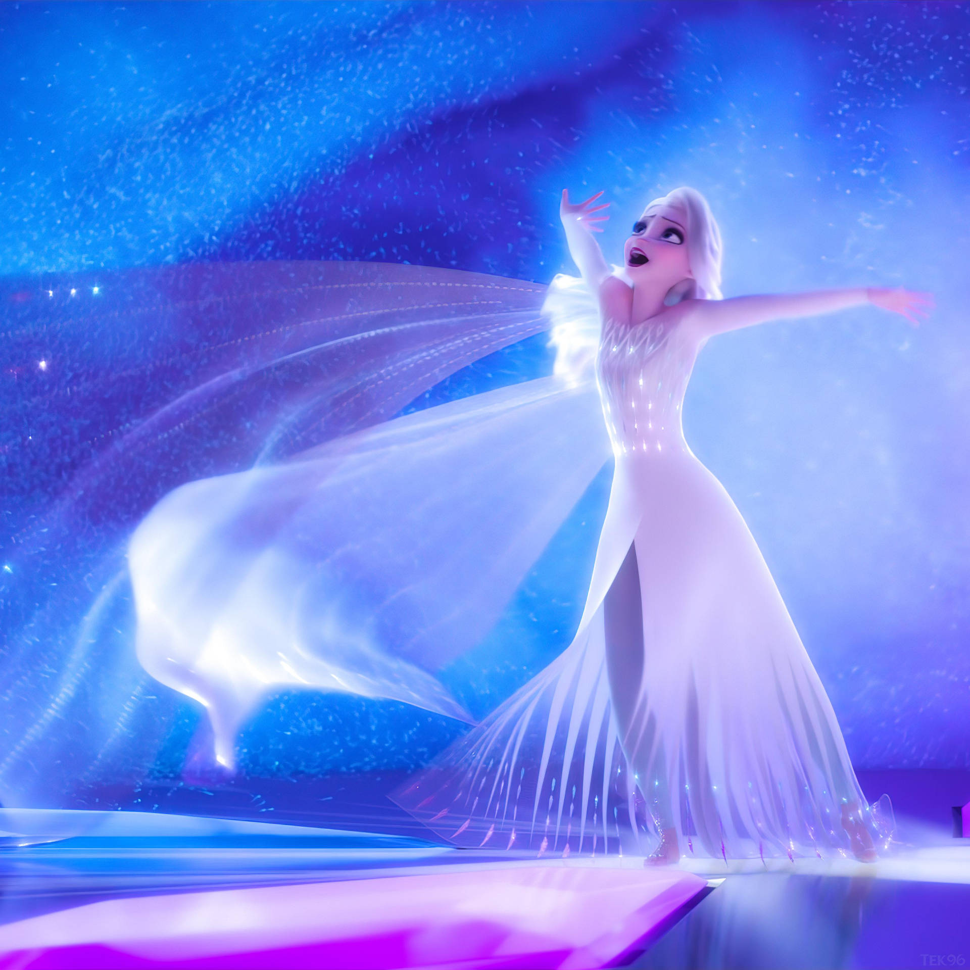Elsa Singing In Frozen 2 Background