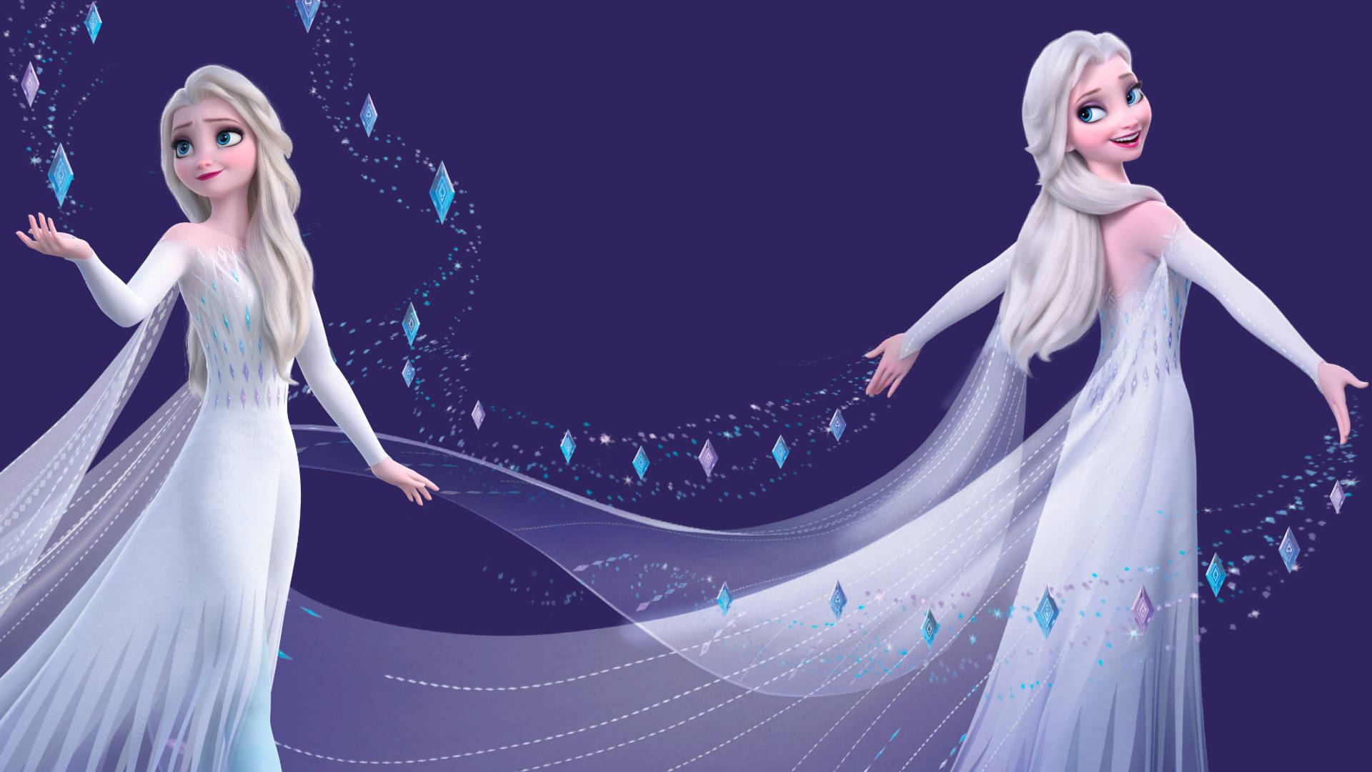 Elsa Snow Queen Dress Background