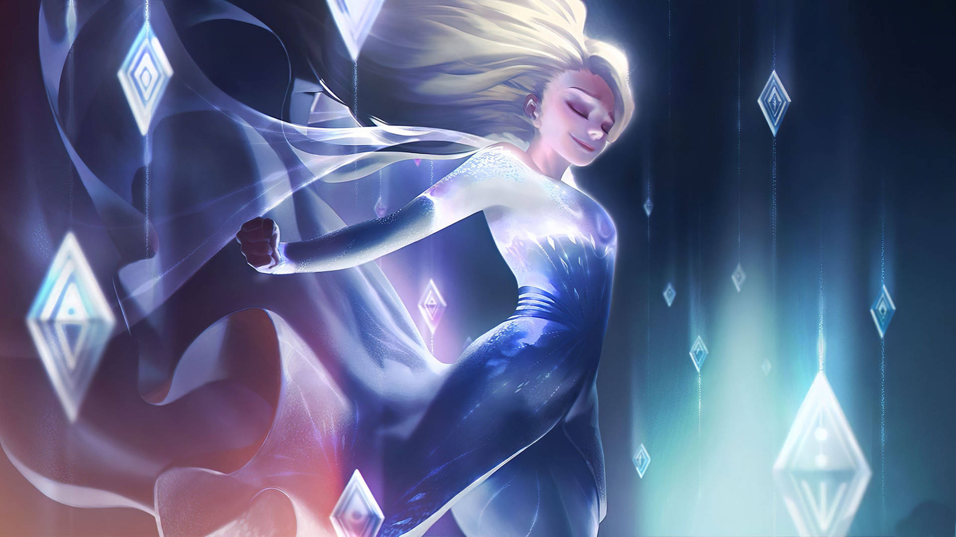 Elsa Transforming Frozen 2 Background