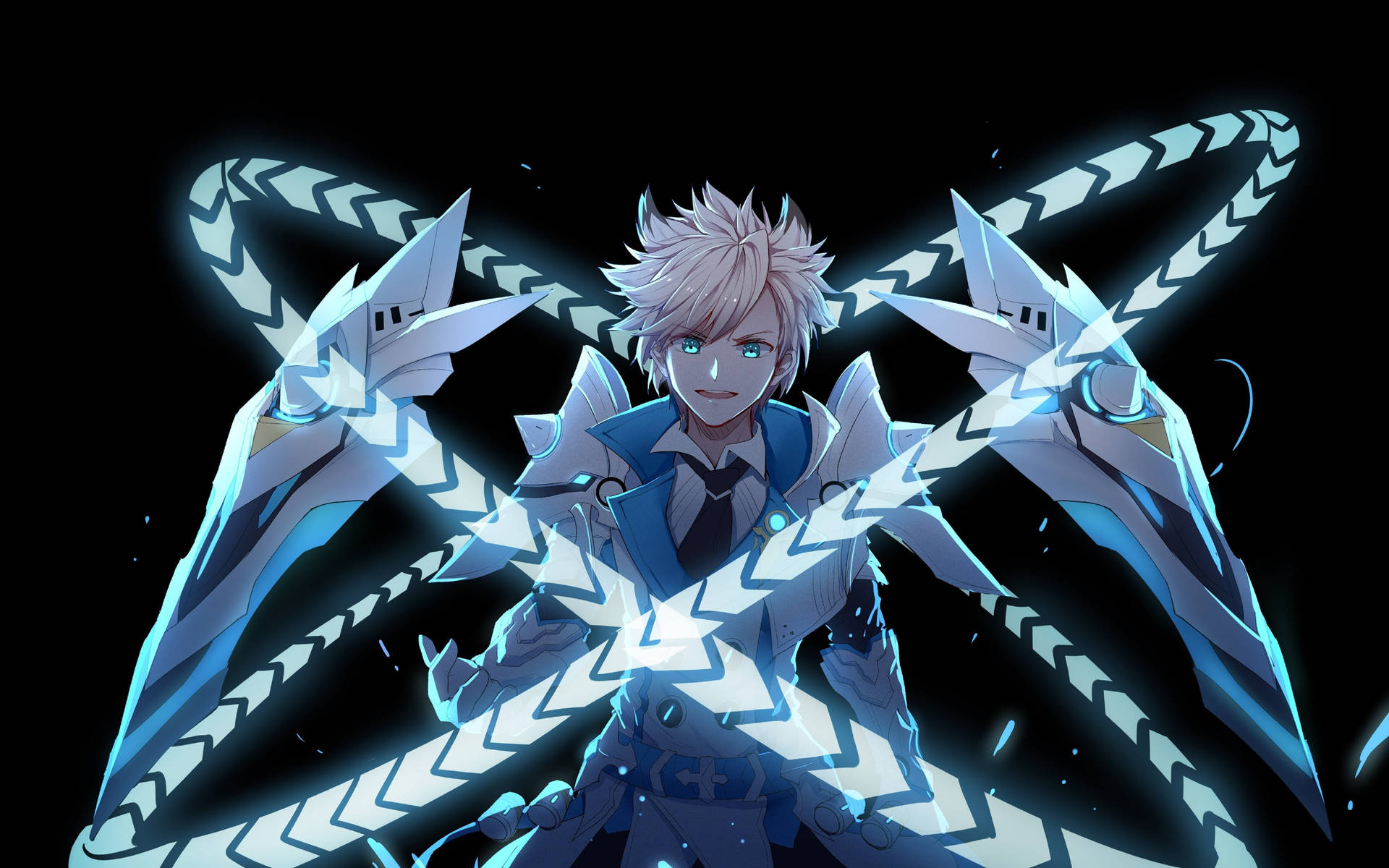 Elsword Chung Tactical Trooper In Action Background