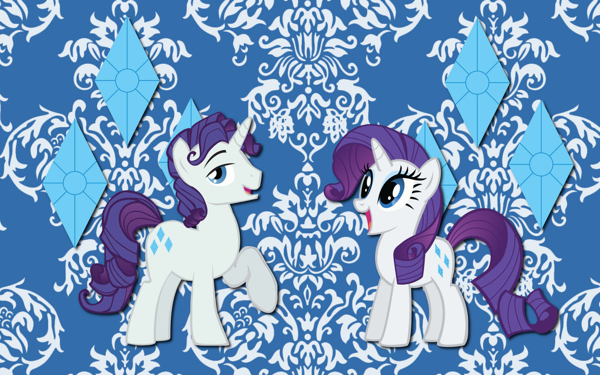 Elusive And Rarity My Little Pony Background
