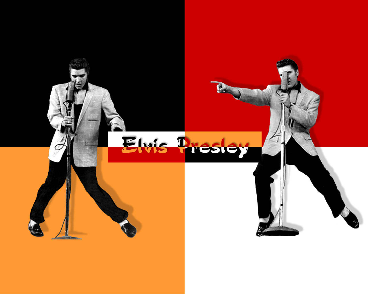 Elvis Presley Color Edit Background