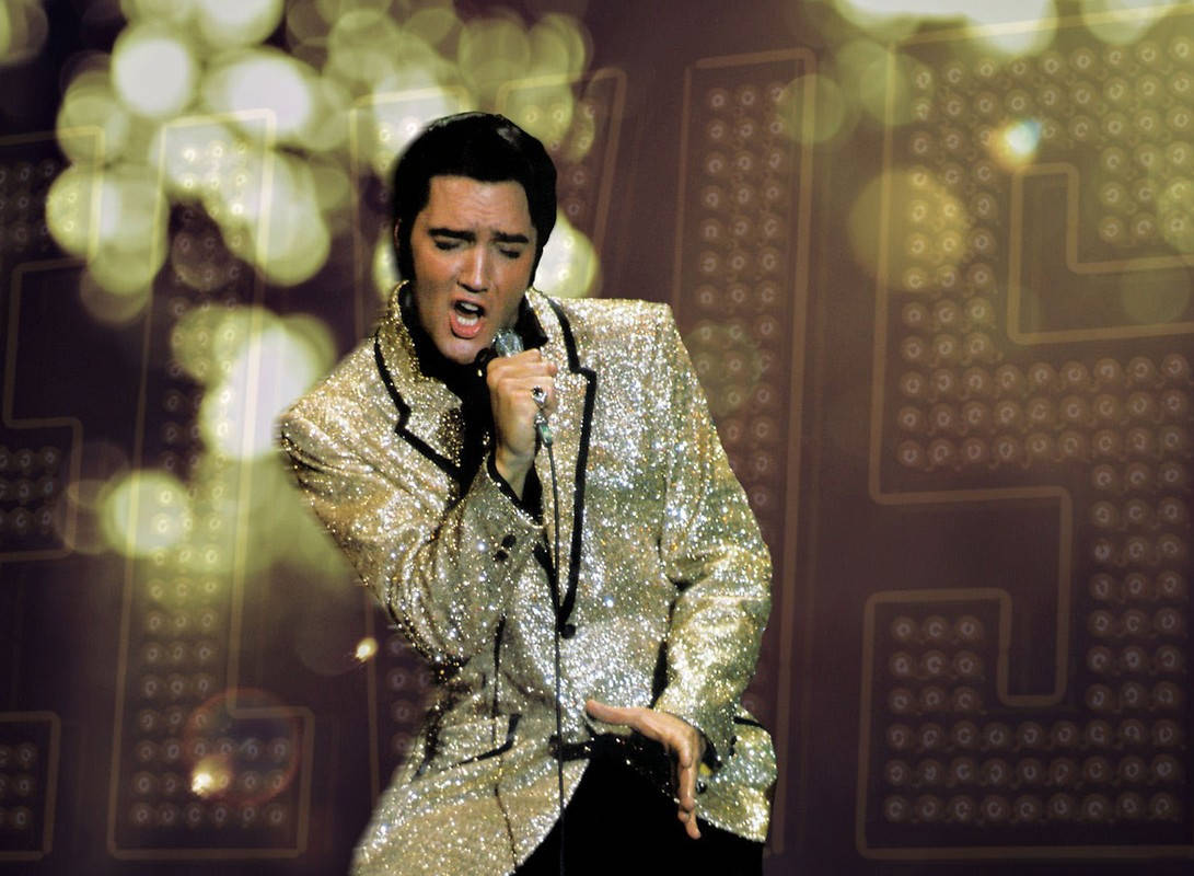 Elvis Presley Glitter Coat Background