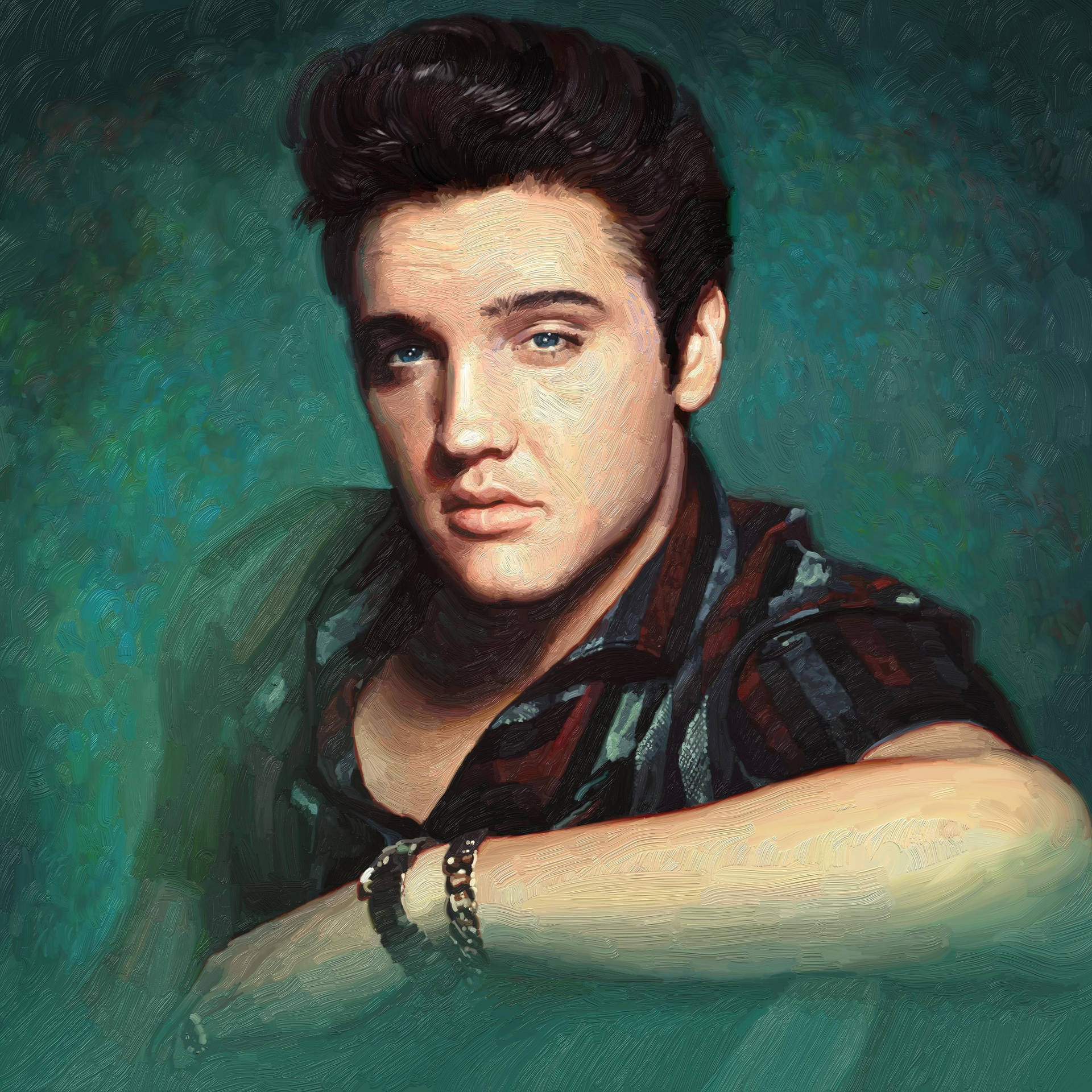 Elvis Presley Painting Background