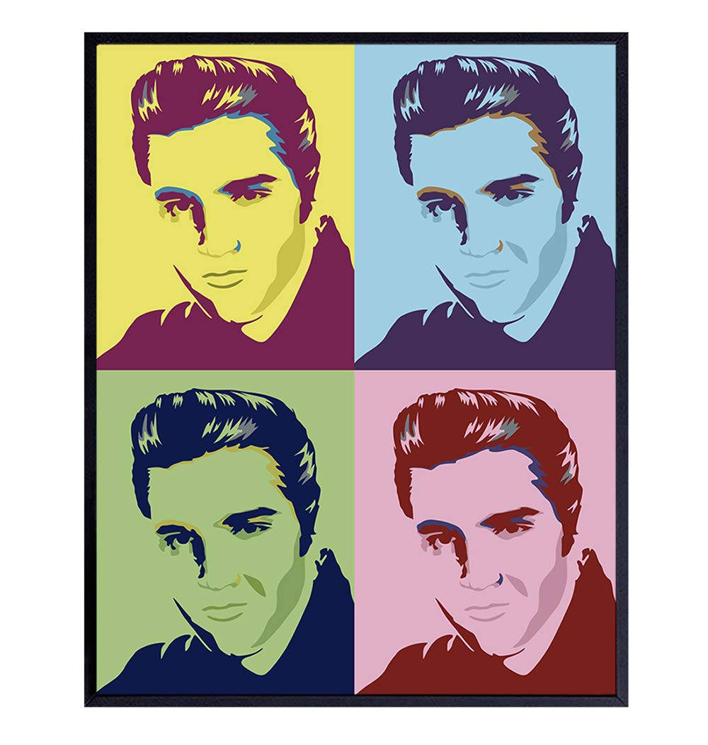 Elvis Presley Pop Art Background