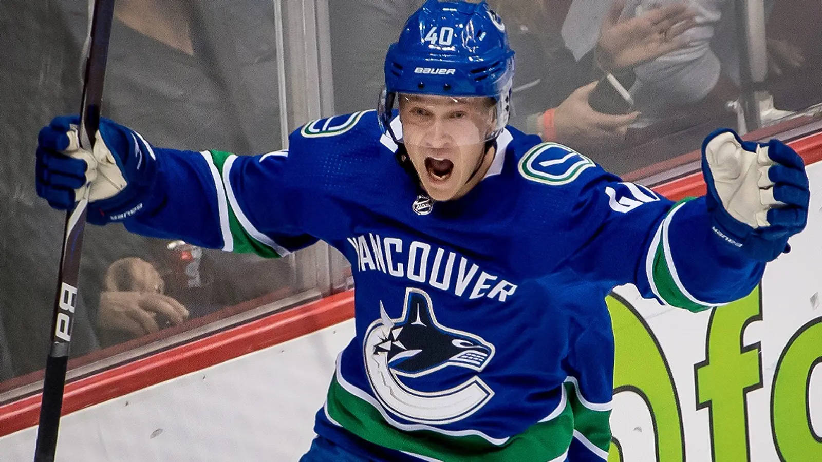 Emanuel Elias Pettersson Making His Startling Nhl Debut Background