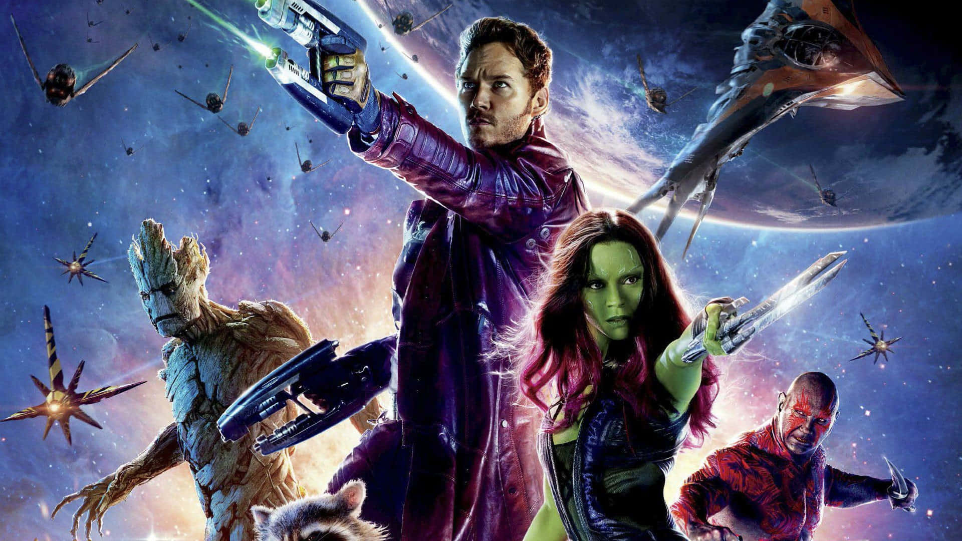 Embark On A Thrilling Adventure With The Guardians Of The Galaxy! Background