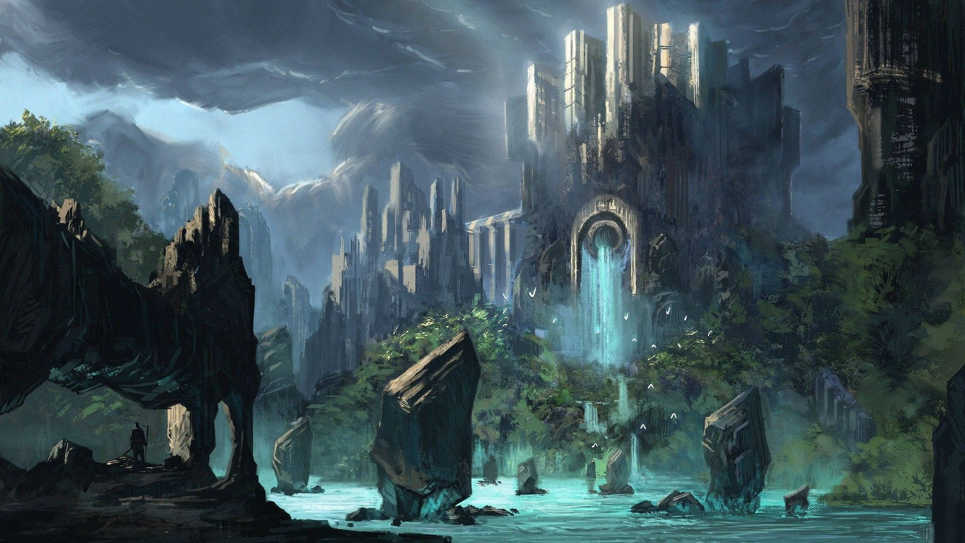 Embark On An Adventure To The Ancient Fantasy Kingdom Background