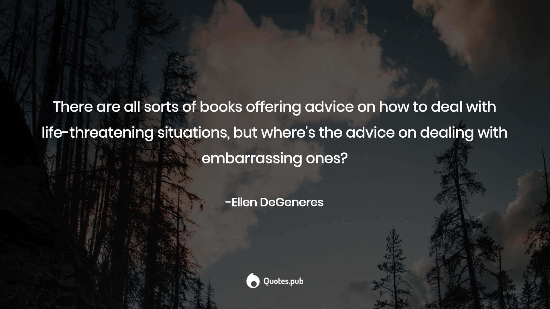 Embarrassing Situations Quote