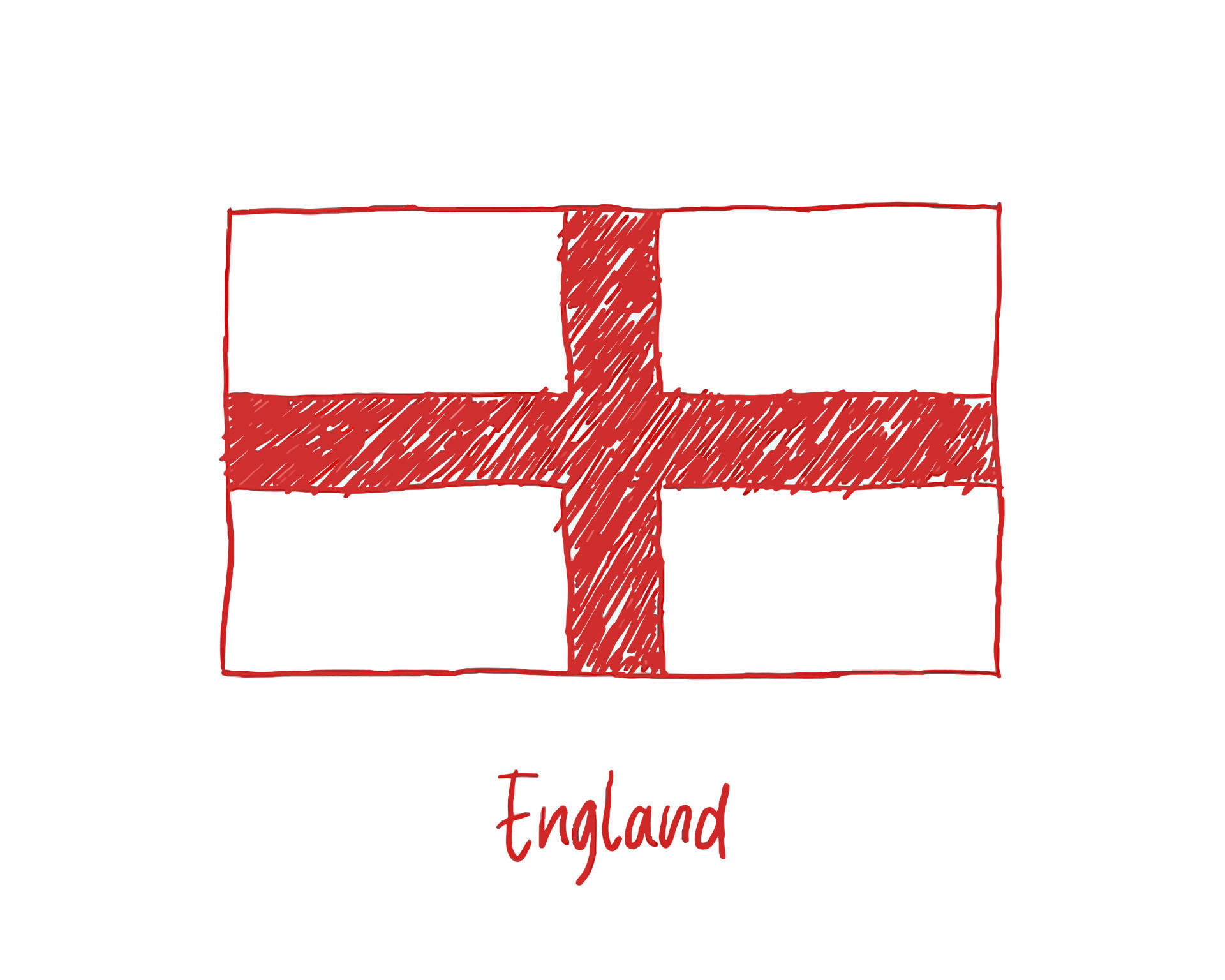 Emblazoned Pride - Artistic Representation Of The England Flag Background