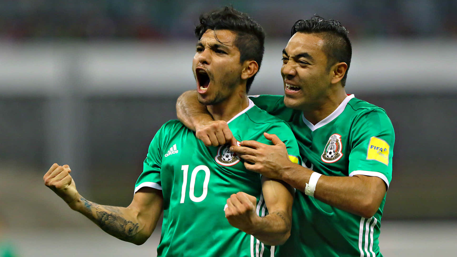 Emblazoned Pride Of Mexico Soccer Team Background