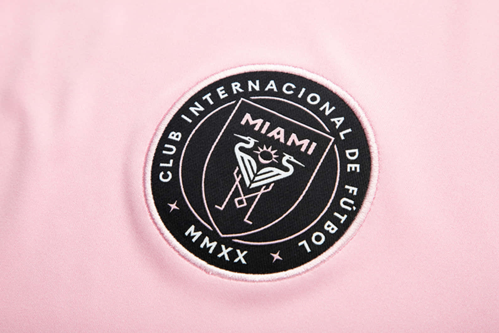 Emblematic Inter Miami Fc Pink Logo Digital Art Background