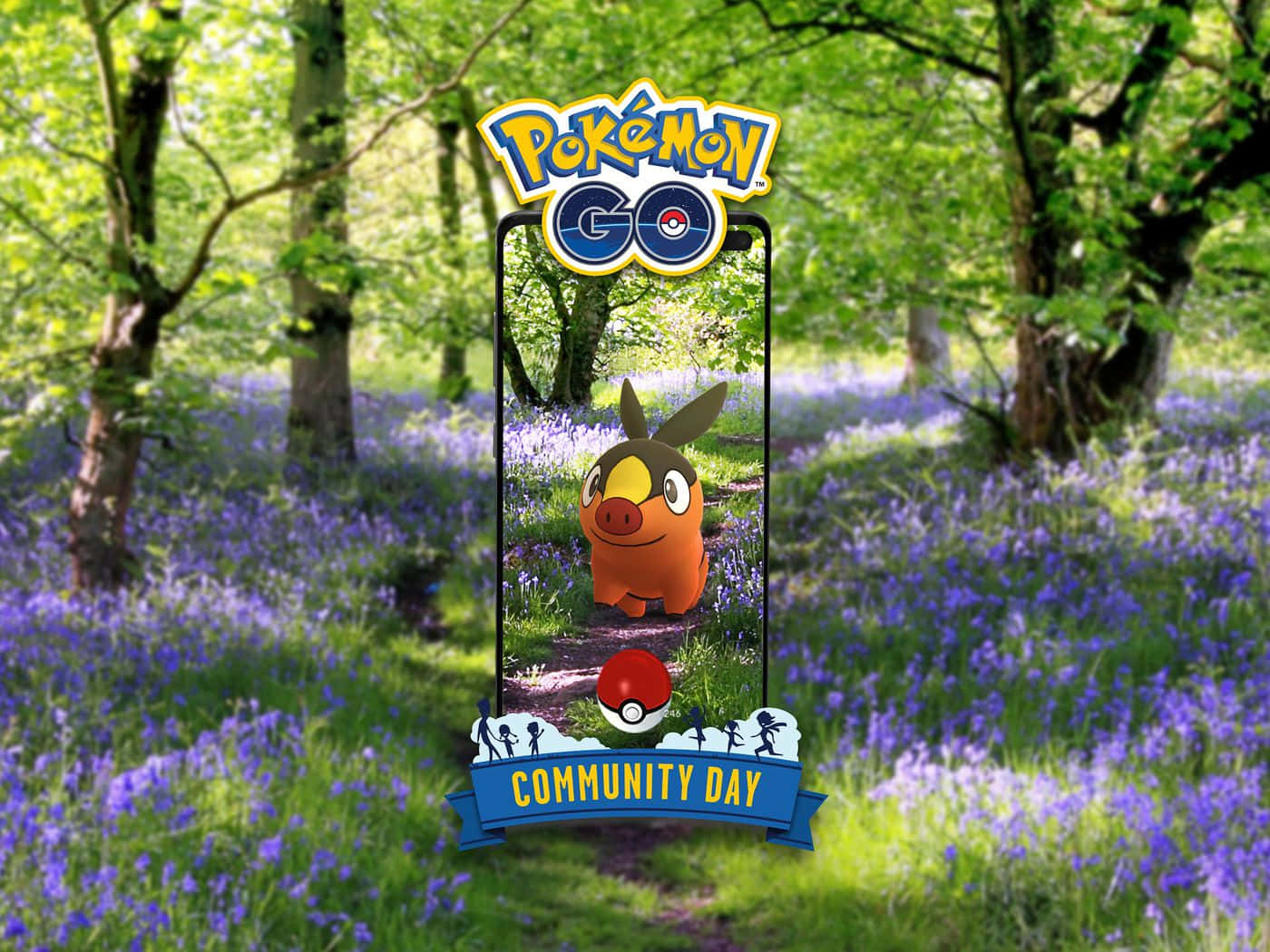 Emboar Before Evolution, In The Forest Background