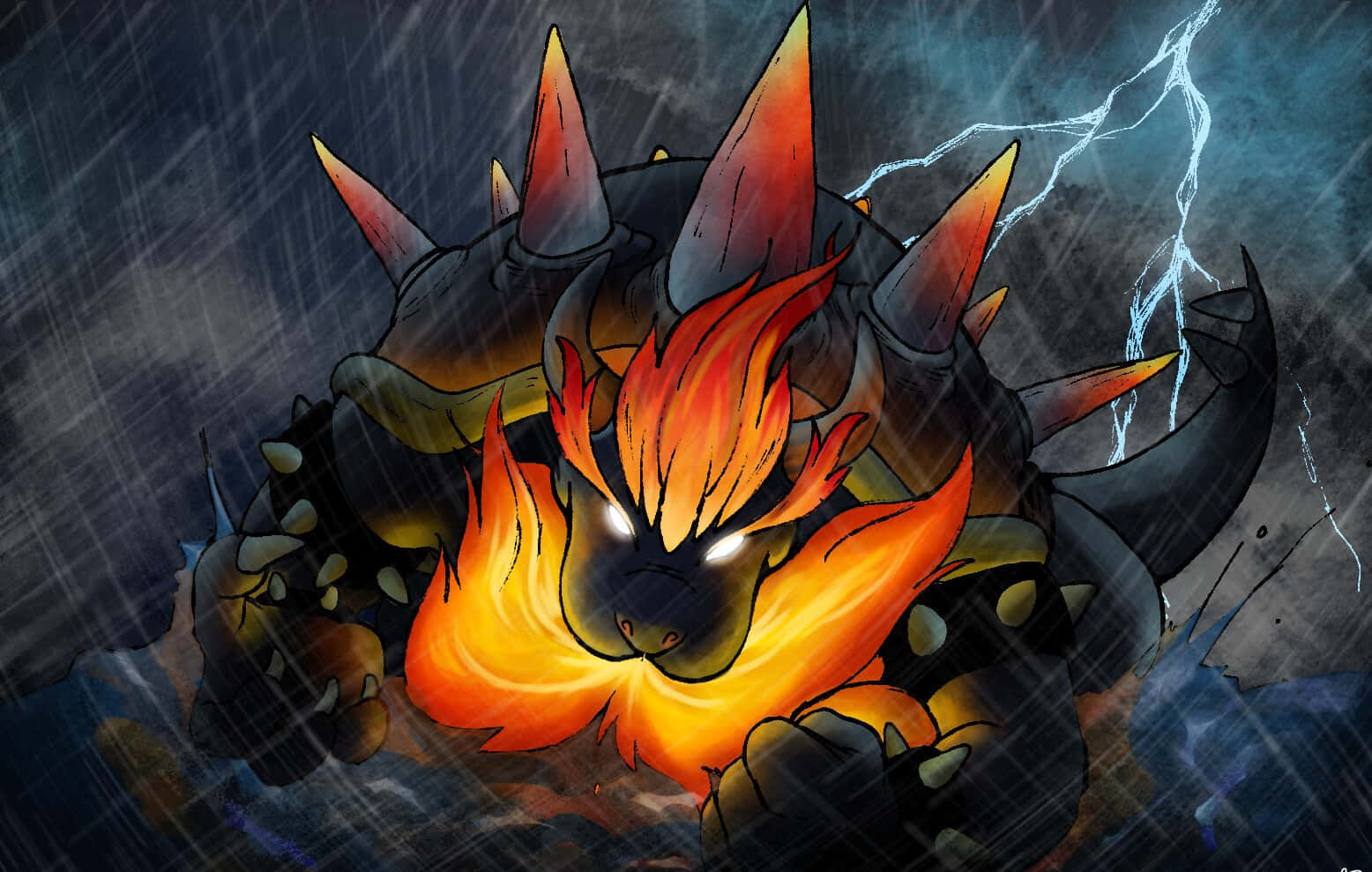 Emboar Under The Rain