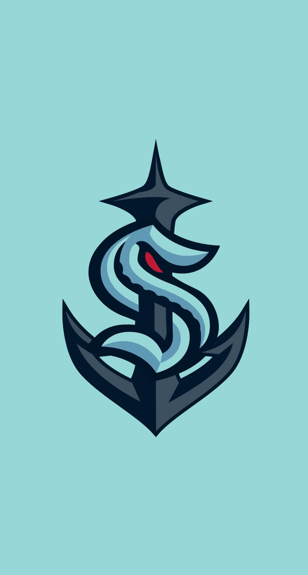 Embodying Power And Resilience - Seattle Kraken's Anchor Logo Background