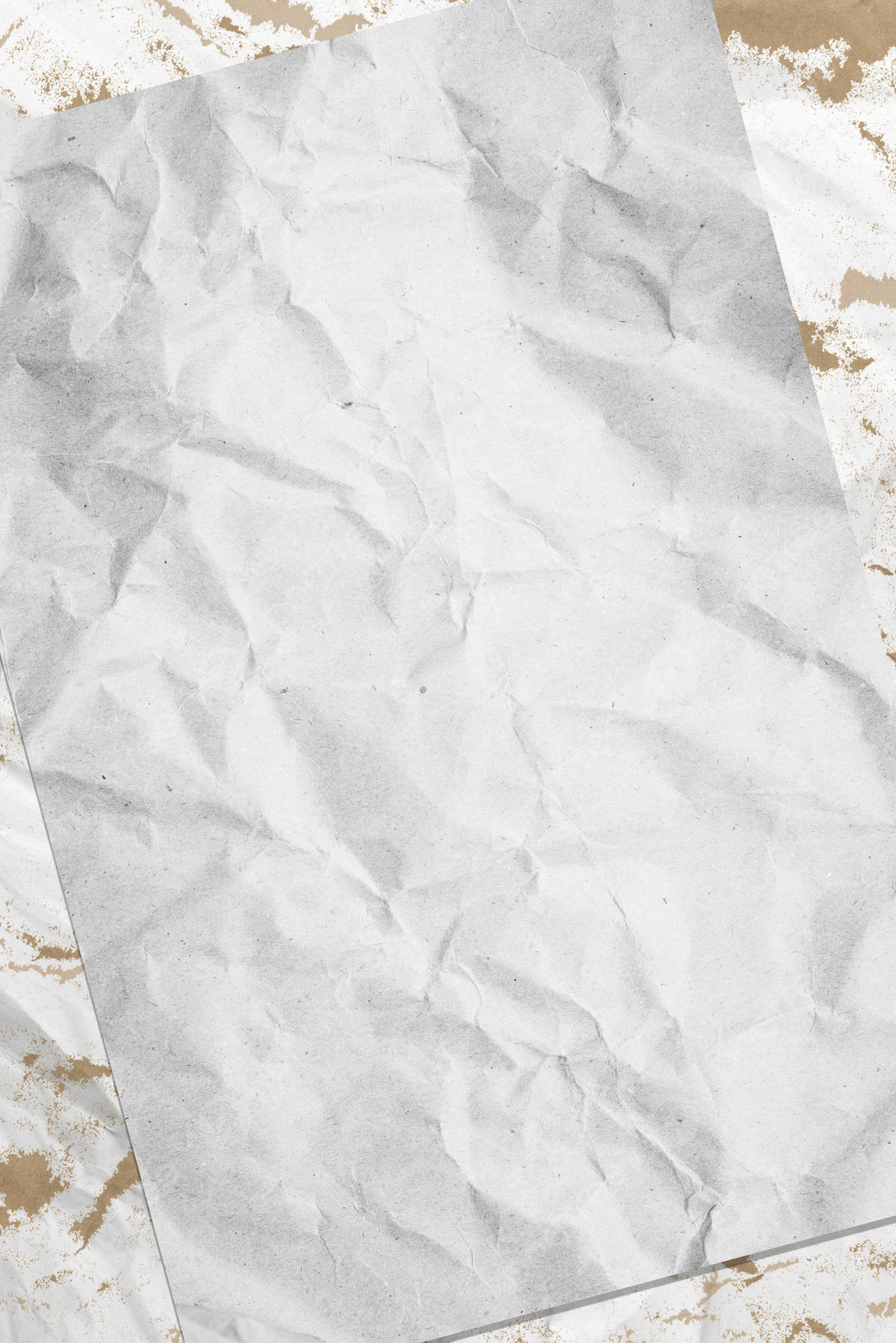 Embodying Simplicity With A Single Crumpled White Paper Background