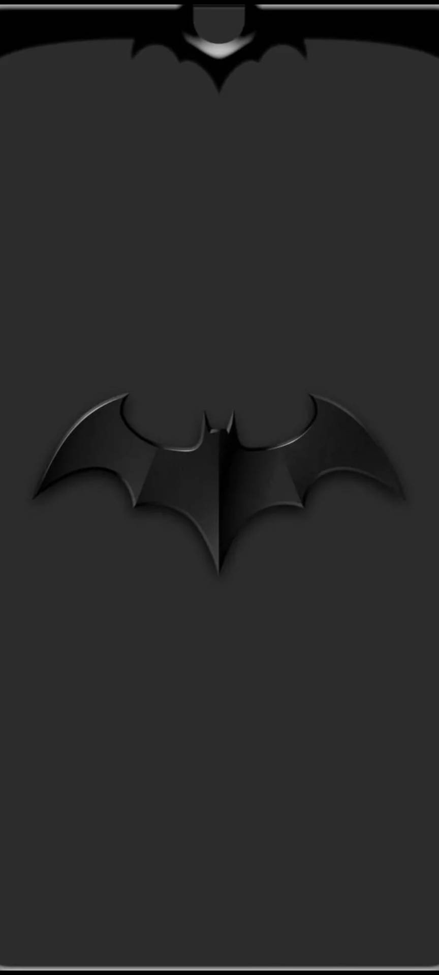 Embossed Black Batman Logo Iphone Background