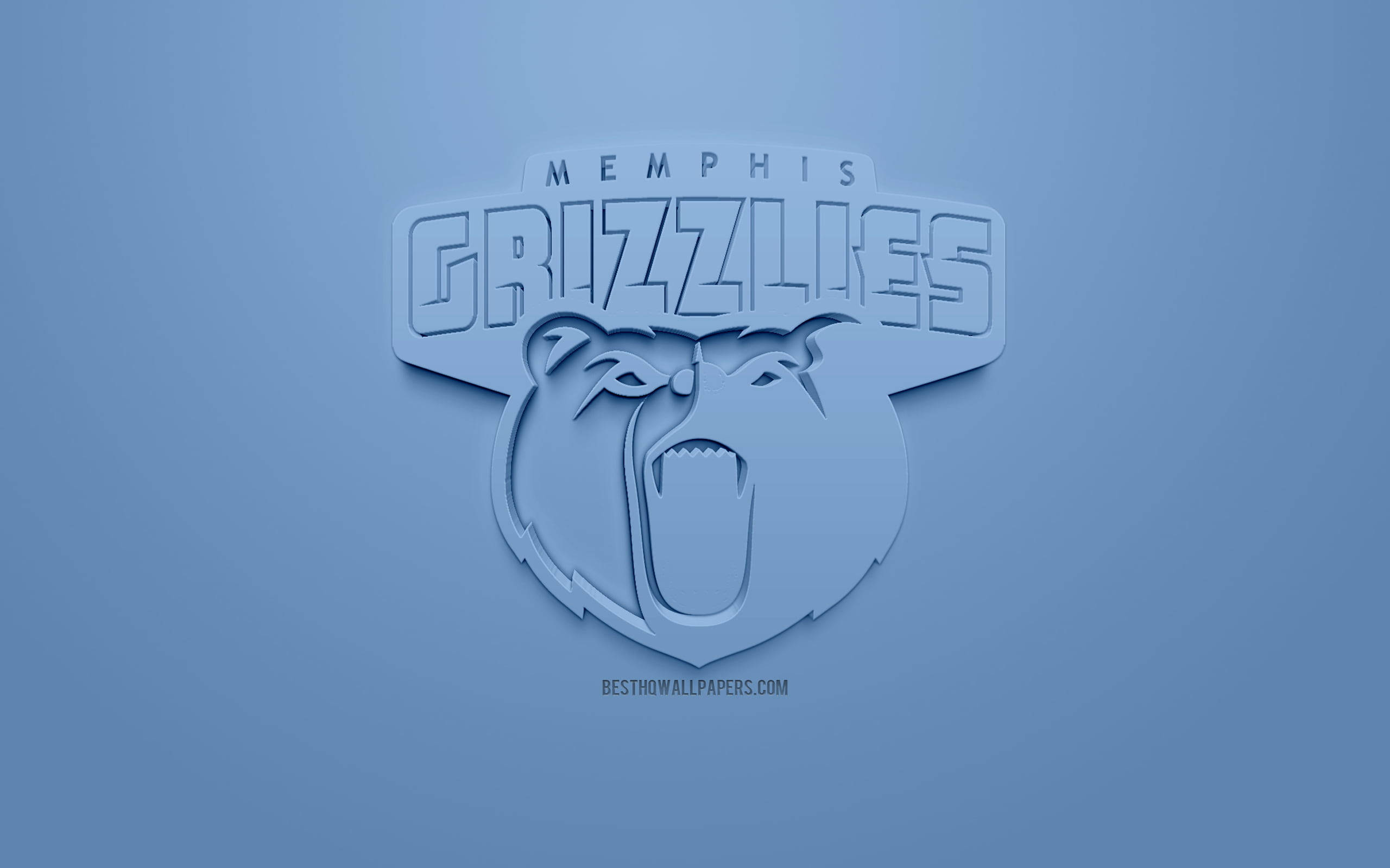 Embossed Nba Memphis Grizzlies Logo Background