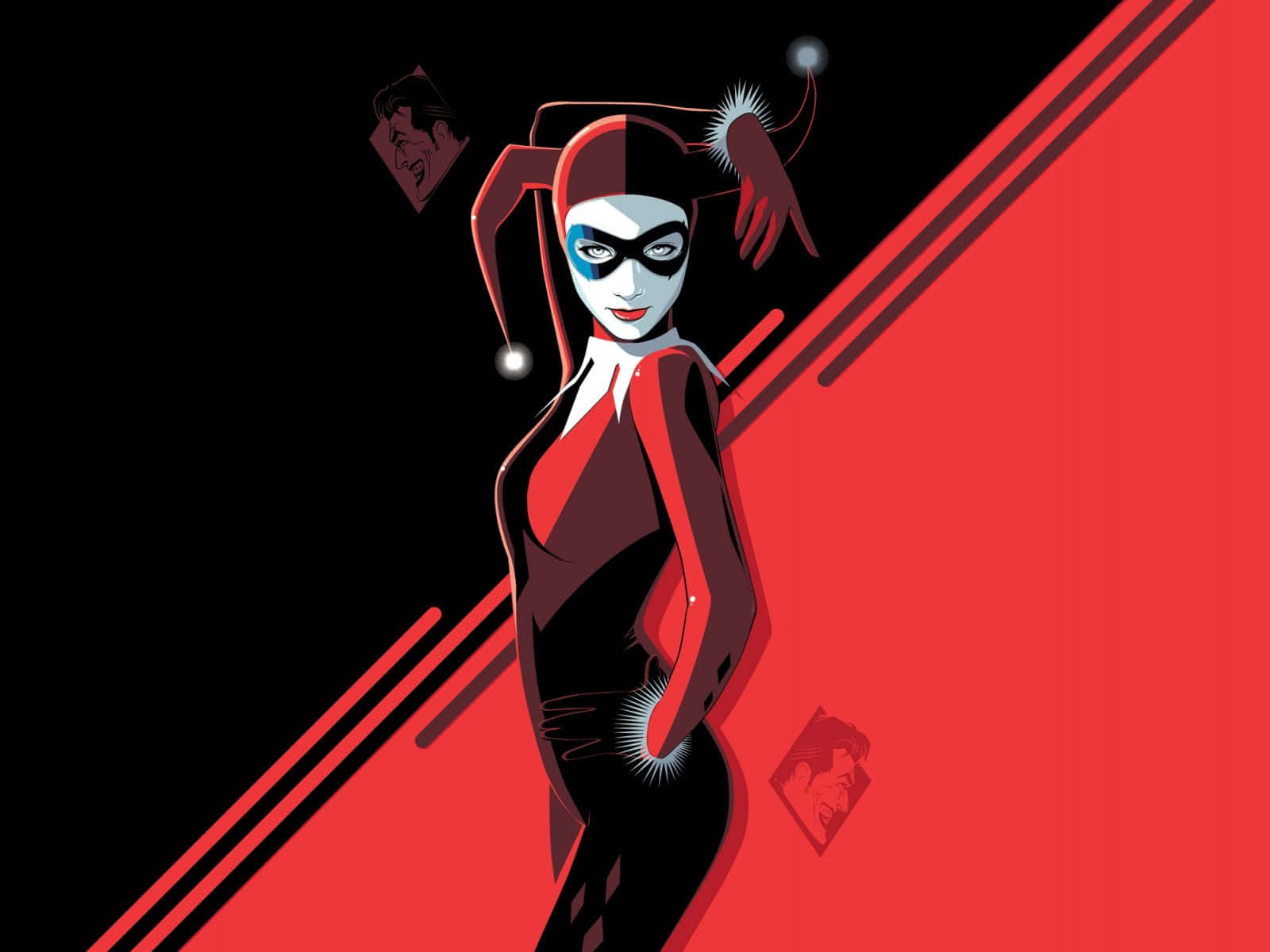 'embrace Chaos With Original Harley Quinn' Background