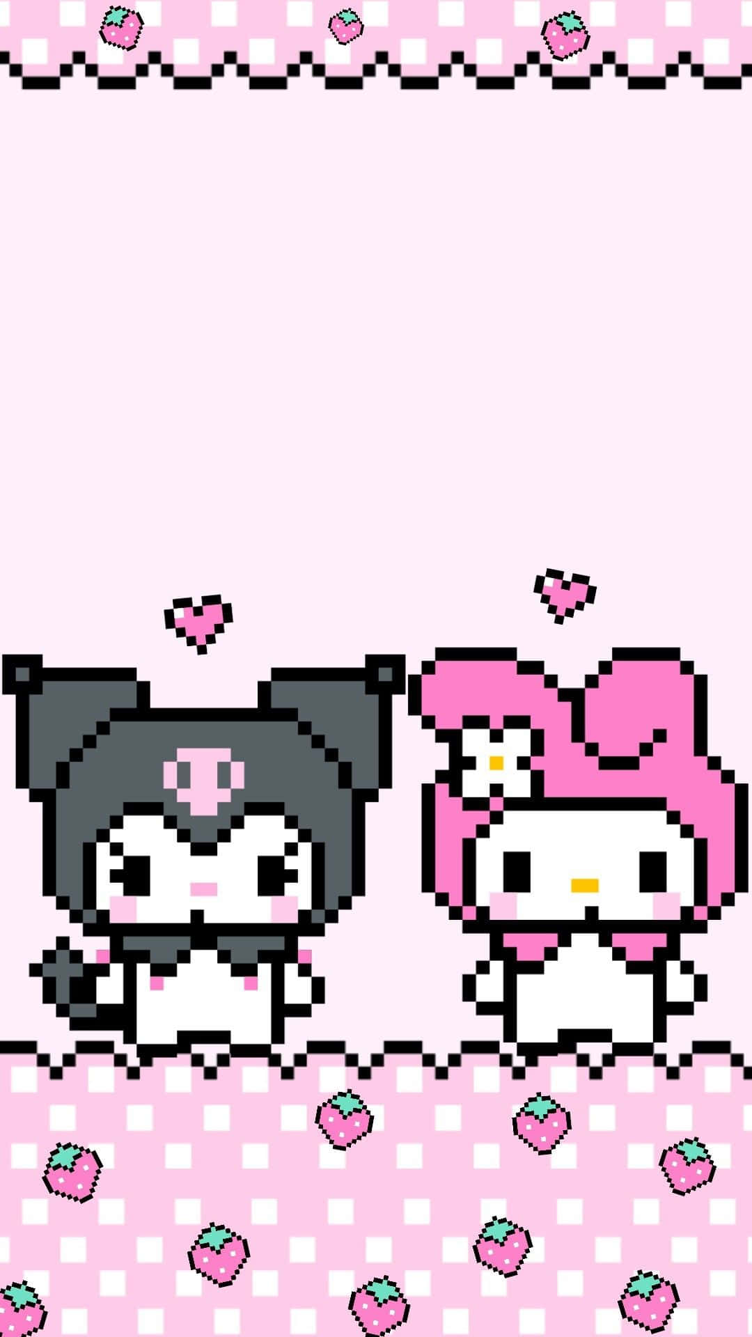 Embrace Colorful Happiness With Kuromi Aesthetic Background