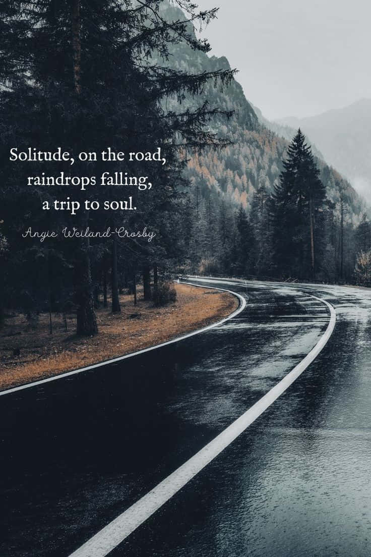 Embrace Even The Rainiest Days With Hope, Love And Courage. Background