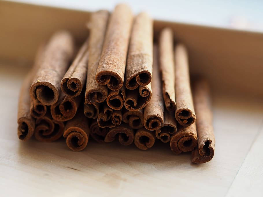 Embrace Natural Wellness - Fresh Cinnamon Sticks Often Used In Ayurvedic Healing Practice Background