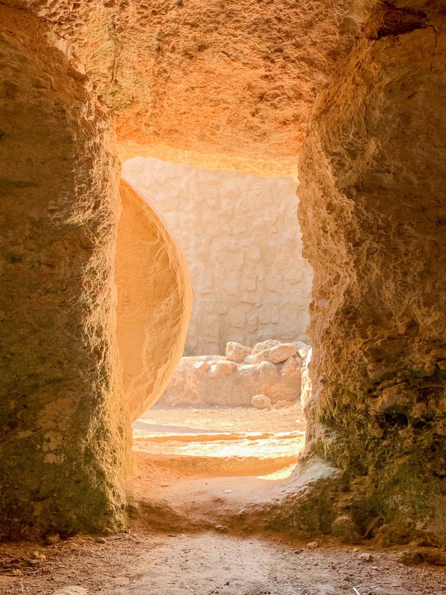 Embrace Renewal And Hope With Empty Tomb Background