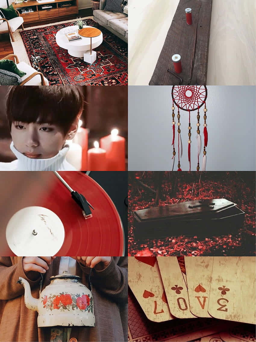 Embrace Simplicity With An Elegant Red And White Aesthetic