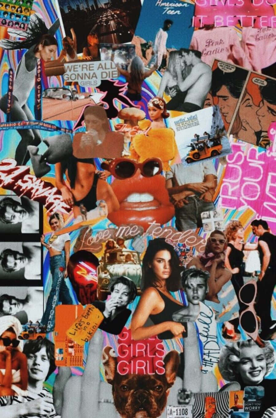Embrace The 90's - Rockin' A Vintage Aesthetic Fit Background