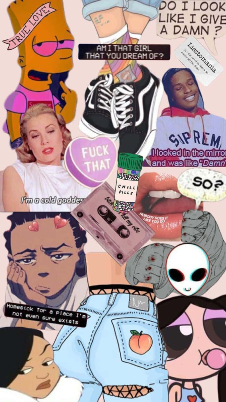 Embrace The 90's Vibe With Our Baddie Vintage Aesthetic Wallpaper Background