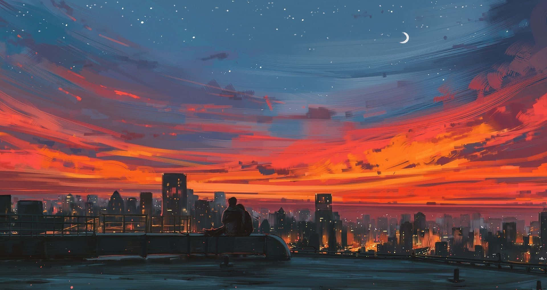 Embrace The Beauty Of The Red Anime Aesthetic Background