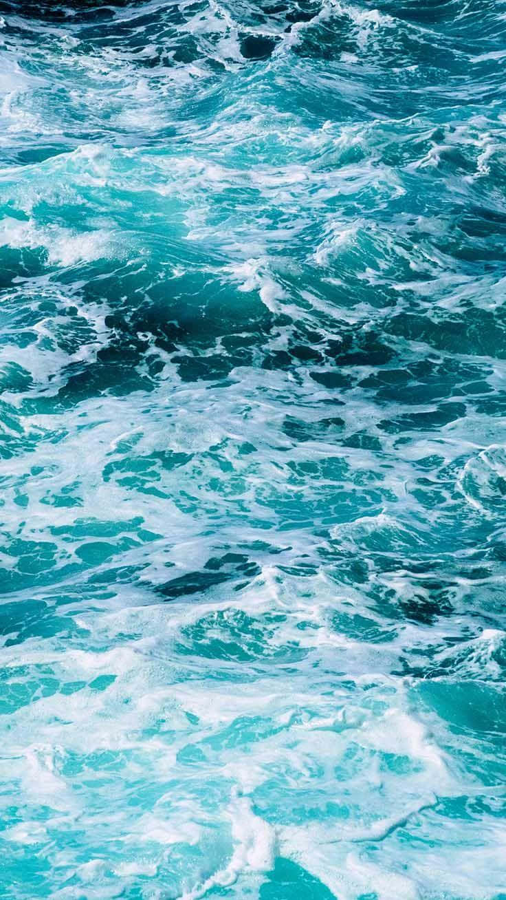 Embrace The Boldness Of The Turquoise Iphone. Background