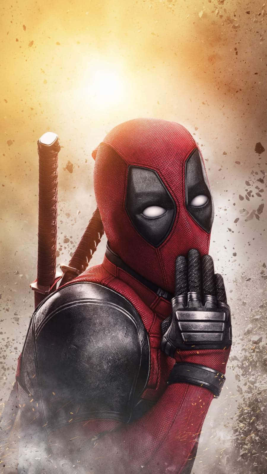 Embrace The Comic Book Life In Style With The Deadpool Iphone Background